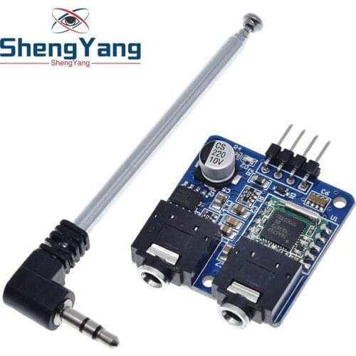 ShengYang TEA5767 FM Stereo Radio Module for Arduino 76-108MHZ With Free Cable Antenna