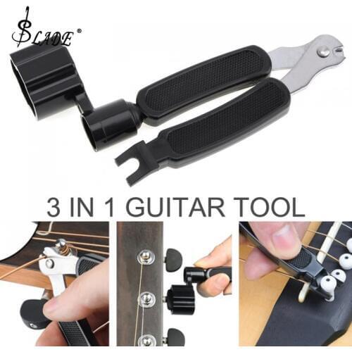 Slade 3 in 1 Multifunctional Guitar Tool Guitar Winder + String Cutter + Pin Puller Instrument Accessories