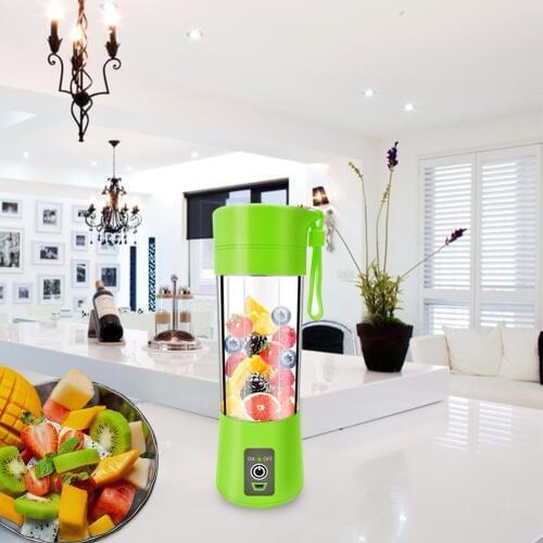 Smoothie Shakes Blender Extractor Mode USB Rechargeable Automatic Juicer Cup Portable Blender Mixing 380ml Plastic