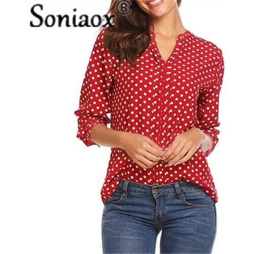 Soniaox Black Blouses