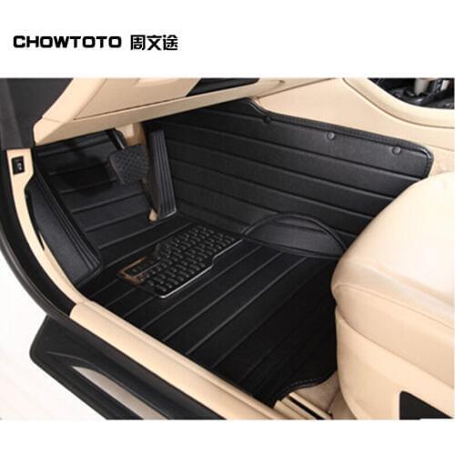 CHOWTOTO AA Special Floor Mats for KIA Cerato Waterproof Wear-resisting Carpets for Cerato 2 rows mats (5seats car floor mats)