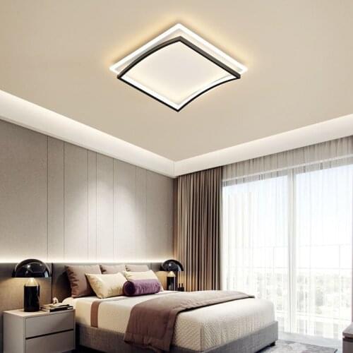 LED Creative Modern Ceiling Light Living Room Restaurant Bedroom Ceiling Lamp Acrylic Square Rectangle Simple Home Panel Light