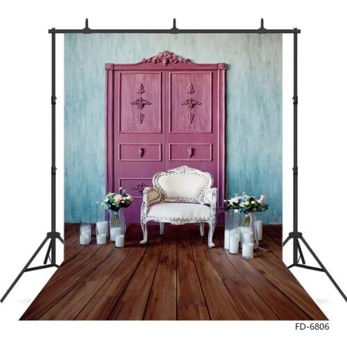 Vintage Sofa Flowers Photographic Backgrounds Vinyl Cloth Backdrops Photo Studio for Children Baby Portrait Pets Toy Photoshoot