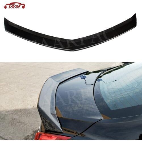 Carbon Fiber Rear Spoiler for Cadillac ATS Sedan 2015 2016 2017 2018 2019 V Style FRP Rear Bumper Trunk Wings