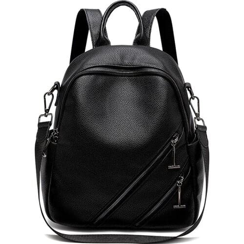 Womens Backpack Genuine Leather Anti-theft Fashion Casual School Girl Purse Bags Outdoor Travel Designer Accessories 2021 C1715