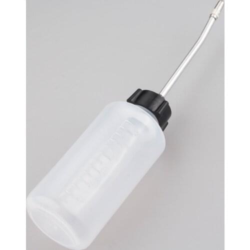 120ml Long Mouth Clear Oil Bottle Empty Iron Head Refueling Machine Oiler Tool for domestic/industrial sewing machines