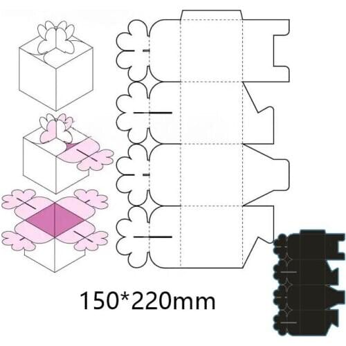150*220mm gift box Die Cuts Folder Card Making Album Scrapbooking Embossing Dies Metal DIY Embossing Stencils Template