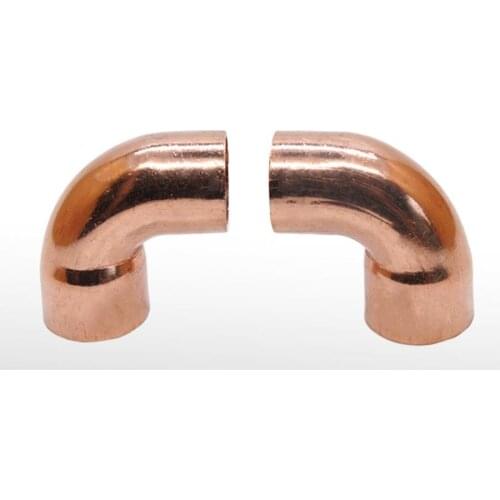 16mm ID x 16mm OD x 1.2mm Thickness Copper 90 Elbow Short Radius Scoket Weld End Feed Coupler Plumbing Fitting Water Gas Oil