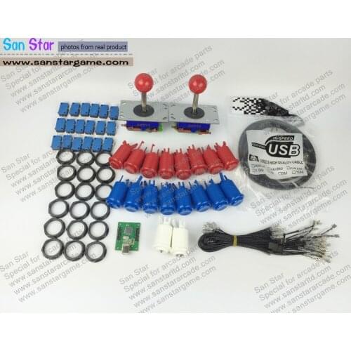 2 Player DIY Arcade parts Bundles With Arcade Controller+Joystick+Push button+Microswitch