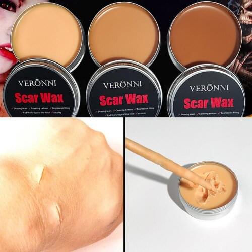 3 Colors Makeup Scar Wax, False Scar Wax, Wound Skin Makeup Wax Set, Knife Scar Wax, Scar Wound Skin Makeup, Skin Fancy Wax