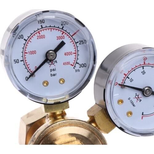 Argon CO2 Gauges Pressure Reducer Mig Flow Meter Control Valve Welding Regulator