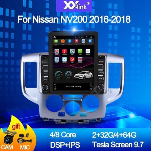 9.7 inch tesla style screen Android 10.0 Car GPS Navigation For Nissan NV200 2011-2018 multimedia player Radio no 2 din dvd