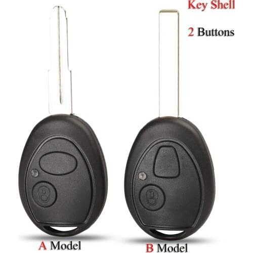 Kutery Transponder Car Key Shell For Land Range Rover For BMW Mini Cooper R53 R50 2Buttons With Uncut Blade Key Case Fob Cover