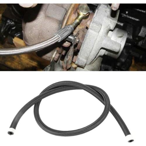 Gasoline hose AN6 Black Nylon Braided Oil Hose Fuel Line Accessory Replacement Car Accessories Butyronitrile CPE Rubber