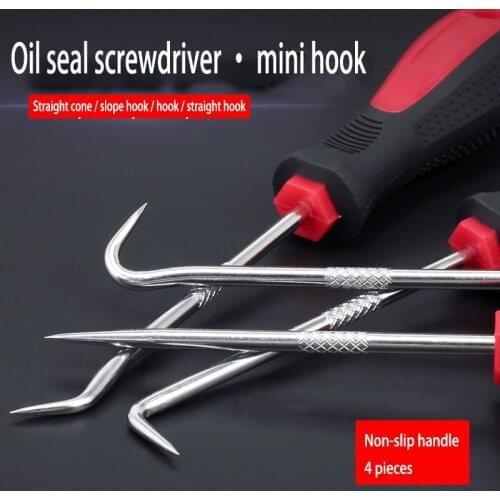 Removal Hook mini split rubber ring seal puller hook-shaped hook Straight hook 4 kinds of function Carbon steel tool