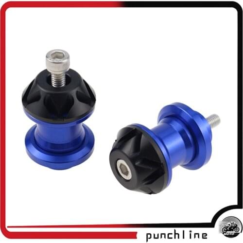 For YAMAHA MT-01 MT-07 Tracer FZ1 FZ6 FZ6R MT 09 MT 10 Motorcycle Accessories Swingarm Spools stand screws Slider 6MM