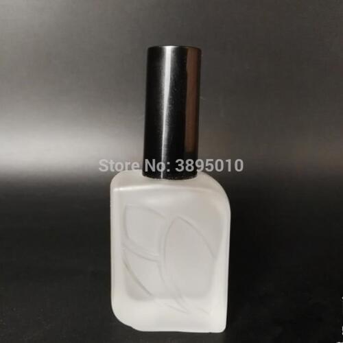 12ml Empty Frost Glass Nail polish Bottle nail enamel bottle, glass nail polish Bottle With Brush F295