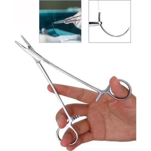 Farm tools 16cm/18cm Needle Clamp Suture Needle Holder Forceps For Livestock Animal Veterinary Instruments