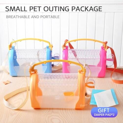 Hamster Outing Bag One-shoulder Portable Transport Cage Breathable Small Pet Carrying Supplies Guinea Pig Nest