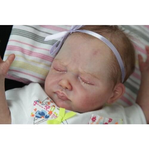 NPK 18inch Newborn Baby Doll Kit Reborn Leonor Life Size soft Touch DIY doll Parts