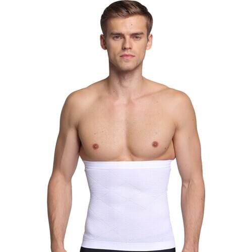 Mens Binders And Shapers Waist Trainer Tummy Control Corset Body Shaper Girdles Body Tightening Slimming Belly Belt Solid Color