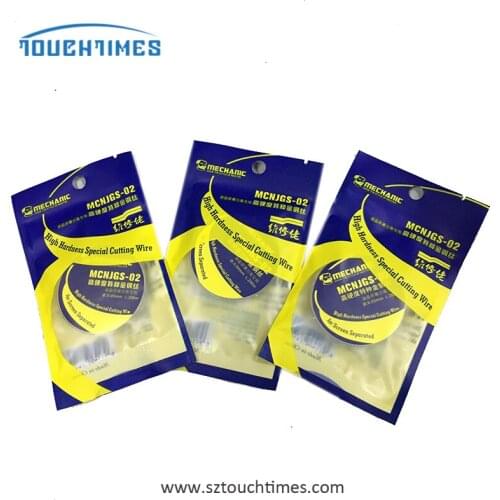 Machinist MCNJGS-02 hardness carbon steel molybdenum wire gold alloy cutting wire for separating front glass of LCD touch screen
