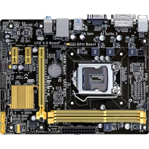 For Asus H81M-K Desktop Motherboard H81 Socket LGA 1150 i3 i5 i7 DDR3 16G Micro-ATX UEFI BIOS Original Used Mainboard Hot Sale