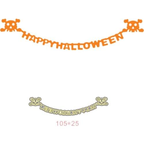 Happy Halloween Metal Cutting Dies For DIY Scrapbooking Decorative Embossing Handcraft Paper Cards Making Die 2021 New