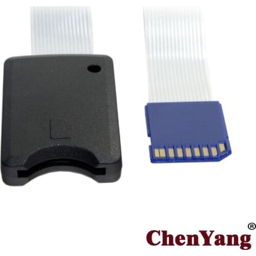 CY Standard SD SDHC Memory Card Kit Male to SD Female Extension Soft Flat FPC Cable Extender 25cm