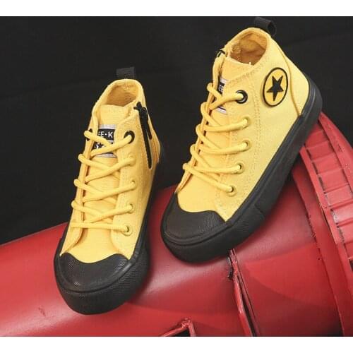 2021 new children shoes fashion high boot sneakers girls sneakers boys sneakers canvas shoes size 25-38 #0303