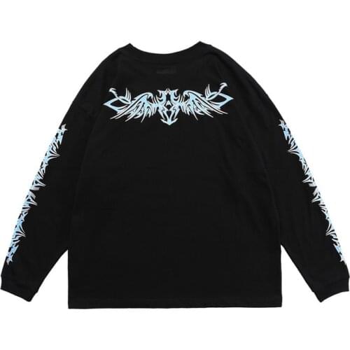 VETEMENTS Vetements 2021 new VTM totem print large outline Unisex Long Sleeve T-Shirt