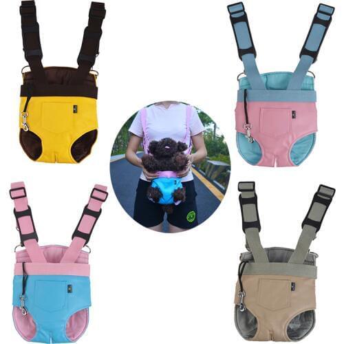 New Arrival Pet Carrier Soft Leather Kangaroo Mother Pet Dog Cat Bag Backpack Knapsack Puppy Carry Bag