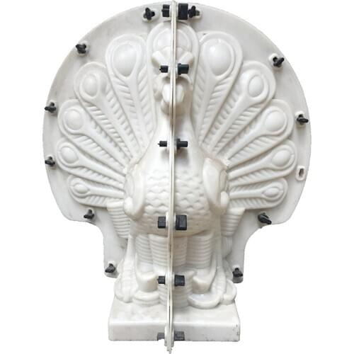 Garden House Decorative Cool Peacock Concrete Stone Statue Molds Home Ornaments ABS plastic Mould