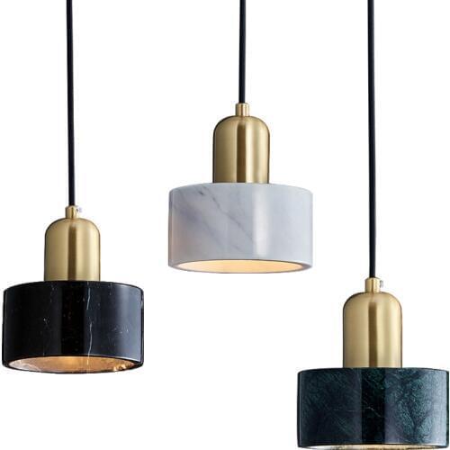 Modern Pendant Lights Nordic Marble Hanglamp For Bedroom Dining Room Cafe Bar Decor Luminaire Suspension Home E27 Loft Fixtures