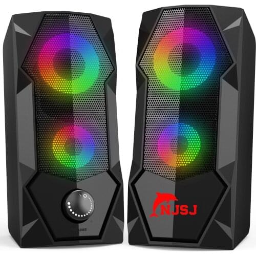 NJSJ USB Cable Speaker Suitable For LED Light Surround Sound Speaker For Computer Mobile Phone Notebook Computer Music Speaker