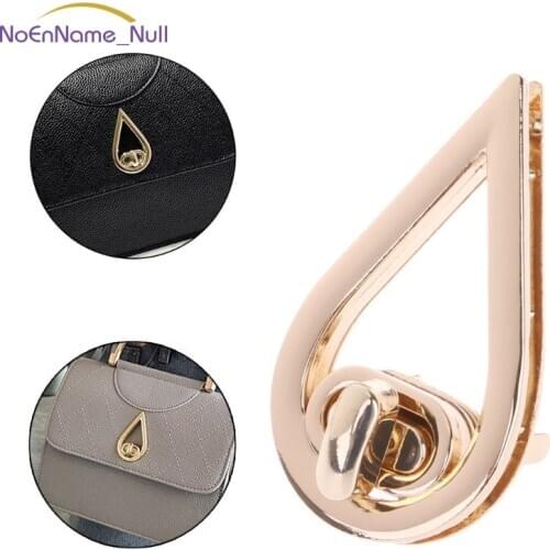 Water Drop Shape Clasp Turn Lock Twist Locks DIY Leather Handbag Bag Hardware JUL29