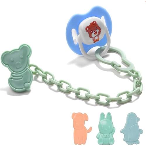 Toddlers pacifier clip pacifier holder cartoon baby pacifier clip pacifier chain dummy clip nipple pacifier holder