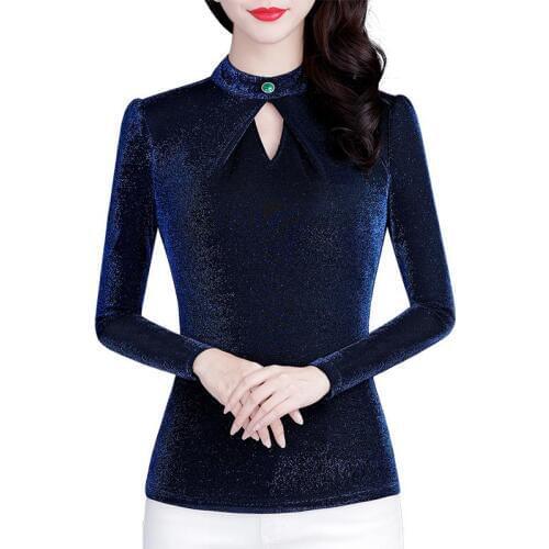 New Spring Autumn Womens Lace Shirts Womens Casual Elegant Blouses O-Neck Long Sleeve Fashion Lace Blusas Tops DD8278
