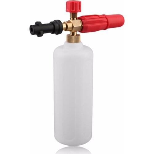 1Pc Adjustable Foam Lance High Pressure Snow Foam Nozzle Injector Lance Bottle 1L for Car Cleaning Washing