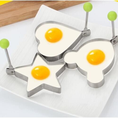 3PCS Stainless Steel Fried Egg Shaper Pancake Mould Omelette Mold Frying Egg Cooking Tools Kitchen Accessories Gadget