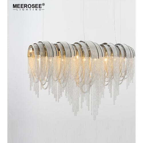 Aluminum Chain Pendant Lights Kroonluchter Vintage Hanging Lamp Lustre Amparas De Techo Colgante Moderna Luminaire Suspendu