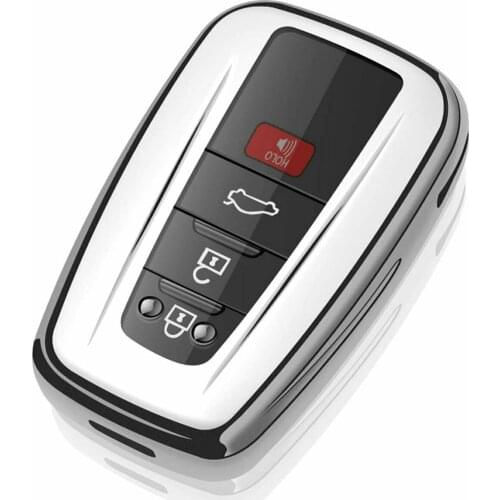 Car Key Fob Cover Case Chain For Toyota RAV4 Highlander Camry Corolla Kluger 86 Prius GT86 86 Land Cruiser Prado LC150 2021