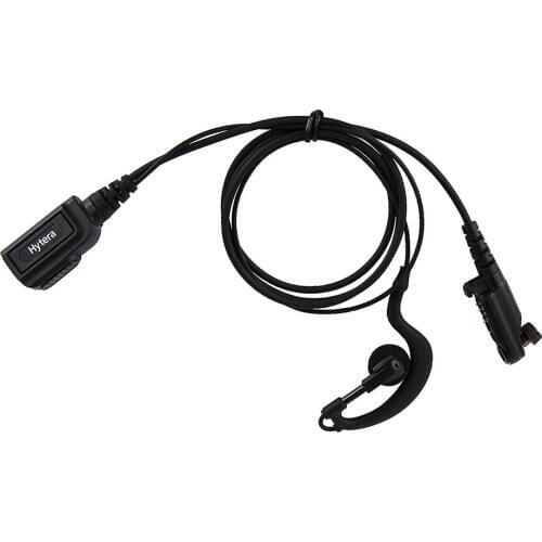 Black Big PTT Ear Hook Earpiece Headset Microphone for Hytera/HYT Walkie Talkie PD602,PD605,PD680,PD682,PD682G,PD685, X1e, X1p