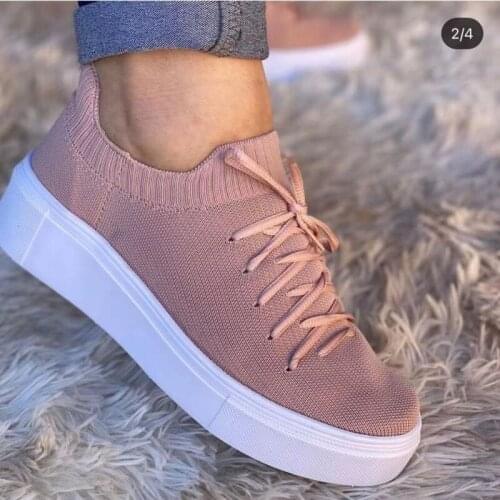 Women Casual Shoes Fashion Breathable Walking Mesh Flat Shoes Woman White Sneakers Women 2021 Tenis Feminino Female Shoe
