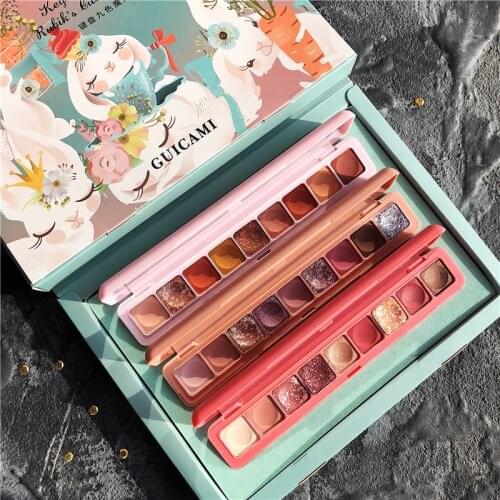 Super fire eyeshadow set flash pearl pearl anti-level price student net red vibrato bright glitter makeup