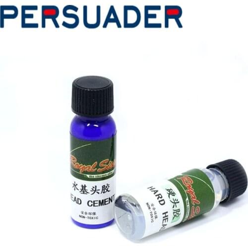 PERSUADER new combo of hard head glue(flow)&head cement fly tying chemical 2bottles water insoluble glue&odorless clear varnish