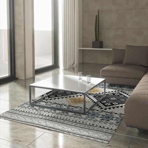 Autumn And Winter Thicken Soft Plain Moroccan Style Area Rug Comfortable Decor Unfading Carpet Living Room Customizable Washable