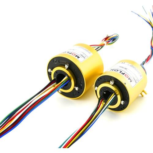 MOFLON slipring through bore slip ring hole size 20mm OD42mm 3X5A electric slip ring