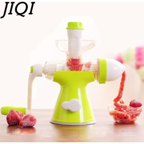 Manual Hand Crank Single Auger Juicer Wheatgrass Fruit Vegetable Juice Reamers Press Machine Ornage Extractor Ice Cream Squeezer