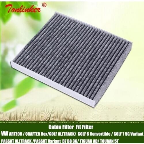 Cabin Filter 1Pcs Fit For Volkswagen PASSAT Variant 3G ARTEON 3H CRAFTER GOLF 6 7 5G TIGUAN AD TOURAN 5T Model 2012-2019 Filter